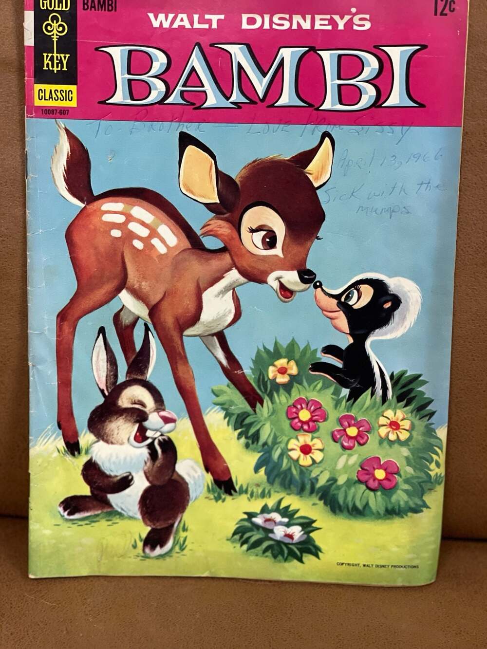 English Walt Disney's Bambi Gold Key Classic Comic Book No. 10087-607